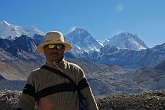 07 Guide Gyan Tamang With Everest, Lhotse, Nuptse From Scoundrels View North Of Gokyo
